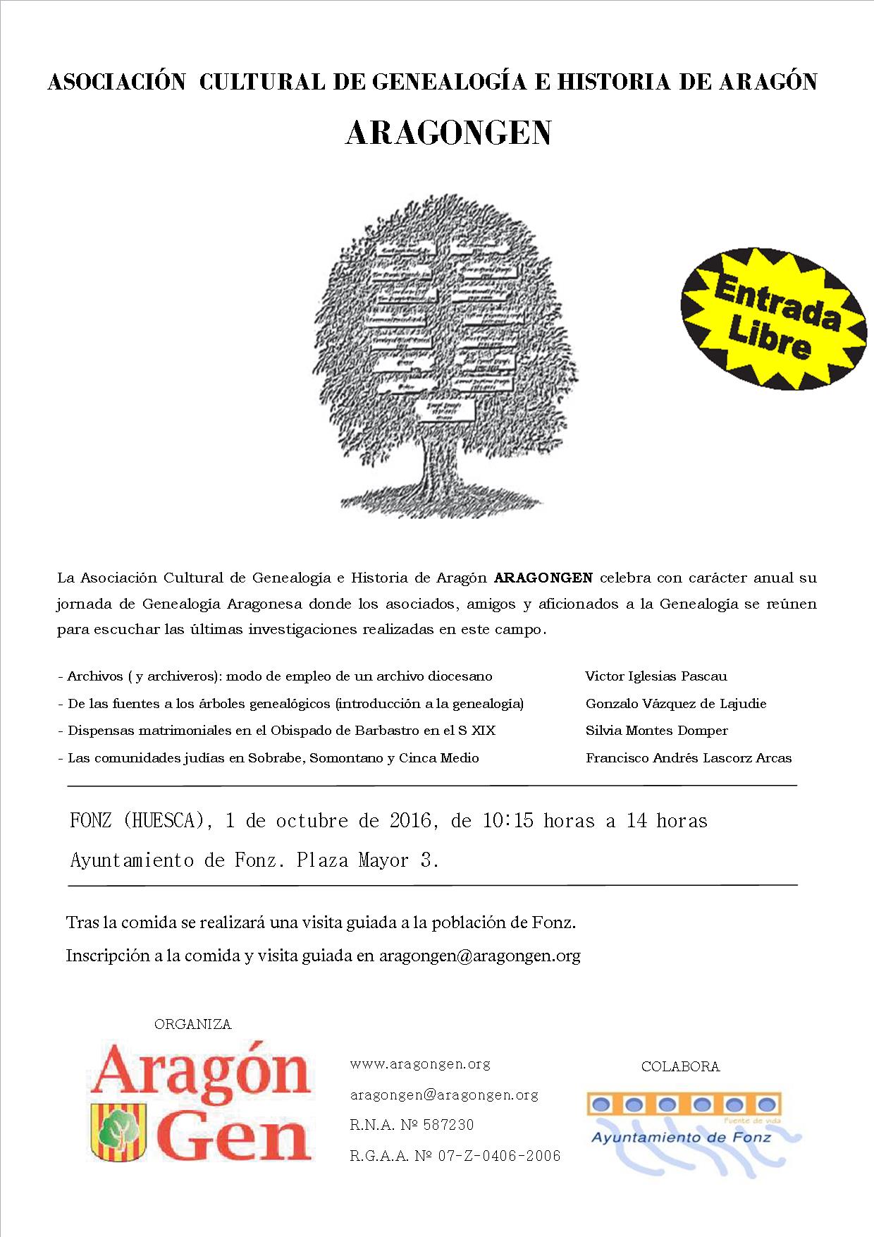 Cartel jornadas Fonz